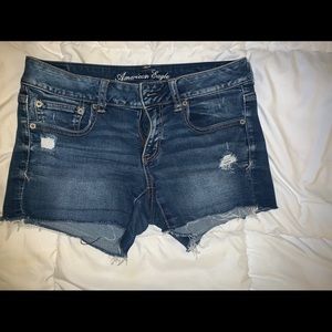 American Eagle distressed jean shorts